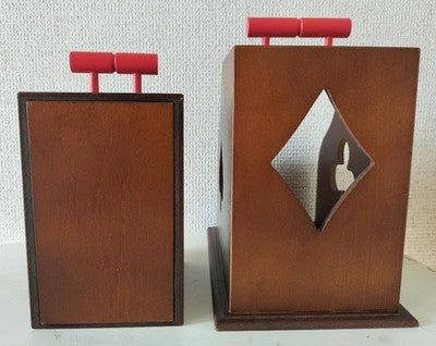 MIKAME CRAFT RING BOX MAGIC TRICK VINTAGE JAPAN IMPOSSIBLE LOCATION PROP SET