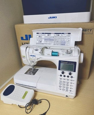 JUKI HZL-F600JP COMPUTER SEWING MACHINE EXCEED W ACCESSORIES FOOT PEDAL