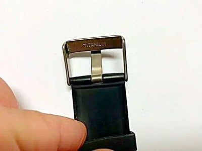 JUNGHANS MEGA1000 ALL TITANIUM MEN'S WATCH SQUARE FACE SILICONE BAND DIGITAL