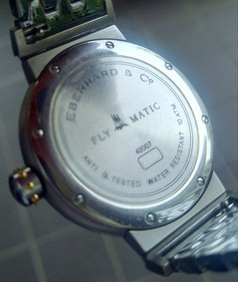 EBERHARD FLY MATIC FRECCE TRICOLORI 42007 AUTOMATIC BLUE DIAL PILOT WATCH