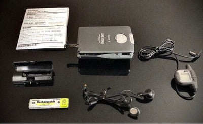 SONY WM-EX5 CASSETTE WALKMAN MIRROR FINISH FULLY SERVICED W/ REMOTE & EXTRAS