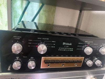 MCINTOSH C28 STEREOPHONIC PREAMPLIFIER VINTAGE HIGH END AUDIO STEREO AMP