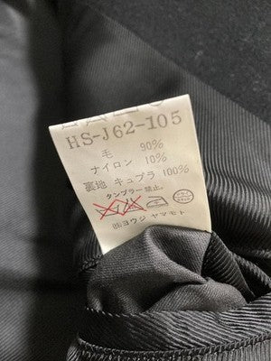 YOHJI YAMAMOTO POUR HOMME 92AW ARMBAND MELTON NAPOLEON JACKET BLACK M 90S