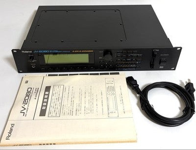 ROLAND JV-2080 SYNTHESIZER SOUND MODULE RACK UNIT W/ MANUAL CABLE TESTED