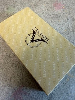 VISCONTI WALL STREET FOUNTAIN PEN, GREY, FINE NIB, UNUSED W/ BOX DEGRADATION