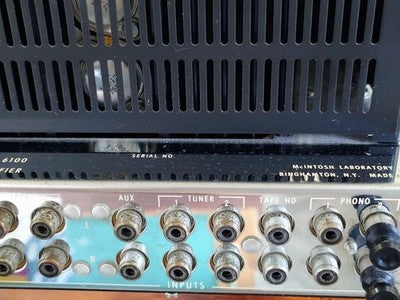 MCINTOSH MA6100 VINTAGE INTEGRATED AMPLIFIER SERVICED W/ CASE MANUAL TESTED