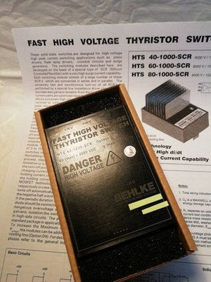 BEHLKE HTS 40-1000-SCR HIGH VOLTAGE THYRISTOR SWITCH 4000V 10000A NEW
