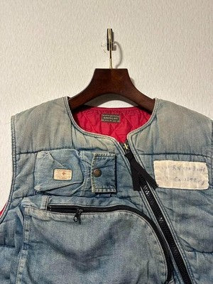 KAPITAL COUNTRY VINTAGE DOWN VEST L JAPAN USED CONDITION B LIMITED EDITION
