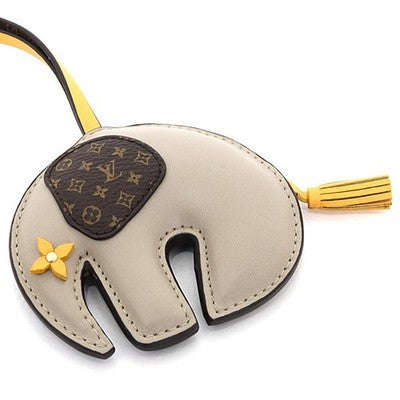 LOUIS VUITTON BAG CHARM・LV ELEPHANT TAUPE M02384 MONOGRAM CANVAS CALF ELEPHANT