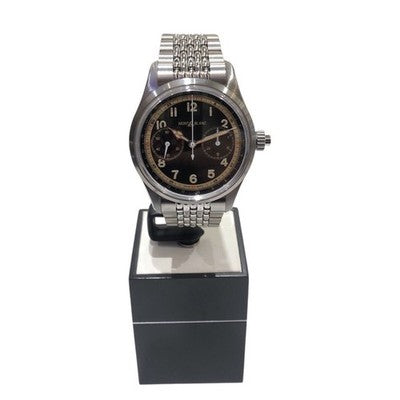 MONT BLANC 125582 MONOPUSHER CHRONOGRAPH MEN'S WRISTWATCH SS ROUND FACE SWISS