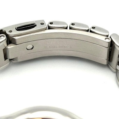 SEIKO CREDOR SIGNO DIAMOND K18PG 750 SHELL DIAL WOMENS QUARTZ WATCH GSAS946