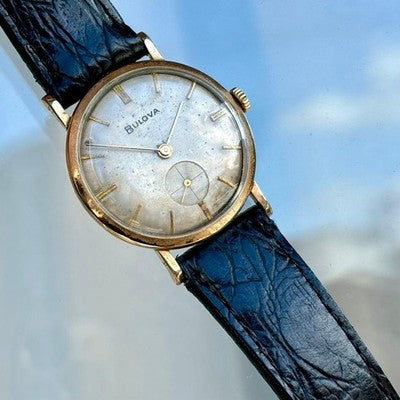BULOVA HAND-WOUND VINTAGE WATCH USED FROM JAPAN CONFIRMED WORKING