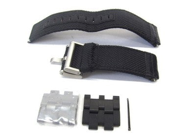 NIXON A153-001 TRADER QUARTZ WATCH 45MM BLACK DIAL - SCRATCHES ON BEZEL, DIRT