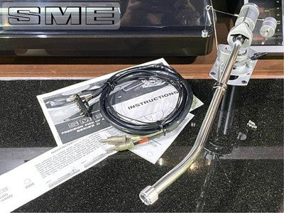 SME 3012 S2 LONG TONE ARM (EARLY MODEL) WITH SPLIT WEIGHTS, SME CABLE