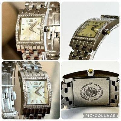LONGINES DOLCEVITA L5.166.0 DIAMOND BEZEL MOP DIAL 20.8MM SS QUARTZ WATCH