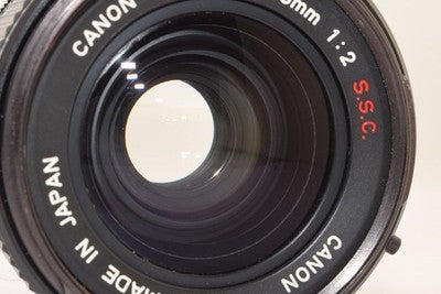 CANON FD 35MM F2 SSC PRIME WIDE-ANGLE LENS ALUMINUM AS IS