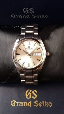 GRAND SEIKO SBGT235 MEN'S WRISTWATCH GS ROUND FACE JAPAN MADE DIAL COLOR: WHITE