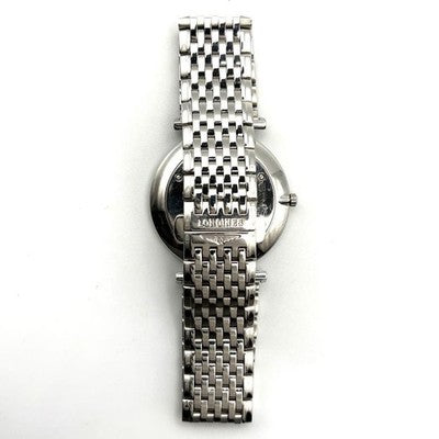 LONGINES LA GRANDE CLASSIQUE L4.709.4 DIAMOND SILVER DIAL SS QUARTZ WATCH USED