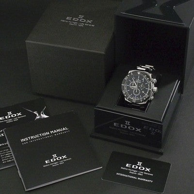 EDOX CHRONOOFFSHORE 1 CHRONOGRAPH 10221-3M-NIBU2 45MM STAINLESS QUARTZ WATCH