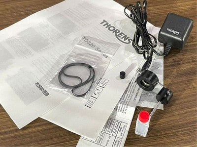 THORENS TD320 SME 3009-R BLACK RECORD PLAYER WITH INSTRUCTION MANUAL