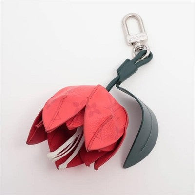 LOUIS VUITTON MP3388 BIJOU SAC MONOGRAM FLOWER CHARM LEATHER BAG KEYCHAIN USED