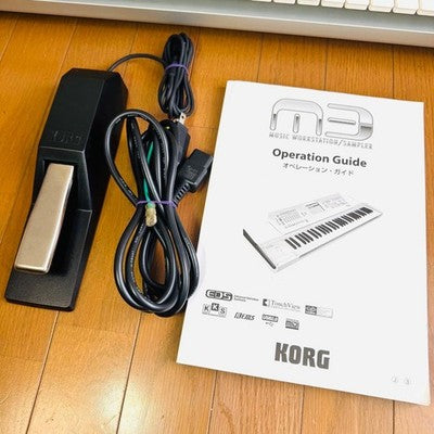 KORG M3-61 XPANDED MUSIC WORKSTATION SYNTHESIZER TESTED FOR PARTS OR NOT WORKING