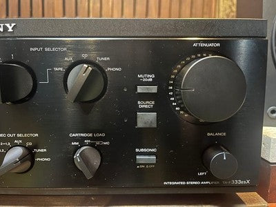 SONY TA-F333ESX INTEGRATED AMPLIFIER VINTAGE HI-FI STEREO AMP MM MC BLACK