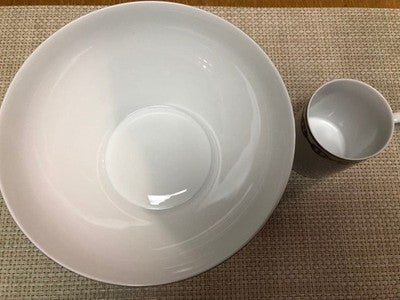 HERMES SALAD BOWL PLATE CHAINE D'ANCRE TABLEWARE MORNING DINNER NEW / NO BOX