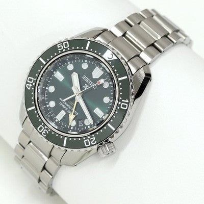 Seiko SBEJ009 Prospex Diver 1968 GMT Green Dial Auto 41mm Excellent /w Box Rare