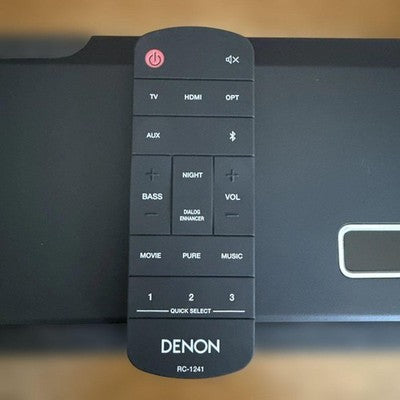 DENON HOME SOUNDBAR 550 2022 MODEL BLACK - WITH REMOTE & POWER CORD