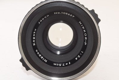 ZENZA BRONICA S2 EARLY MODEL + NIKKOR-P 75MM F2.8 6X6 FORMAT MEDIUM AS IS