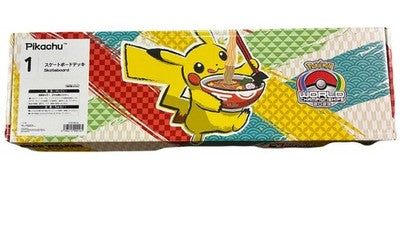 POKEMON WCS 2023 YOKOHAMA PIKACHU SKATEBOARD DECK LIMITED 500 NO COA