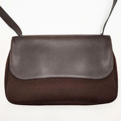 HERMES SAC COLORADO BROWN LEATHER SHOULDER BAG EXCELLENT+++++