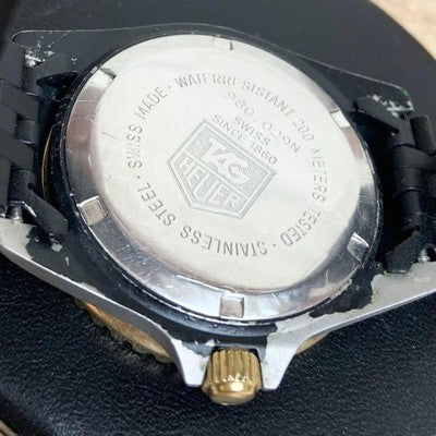 TAG HEUER 1000 PROFESSIONAL 980.029N TWO-TONE BLACK QUARTZ LADIES WATCH
