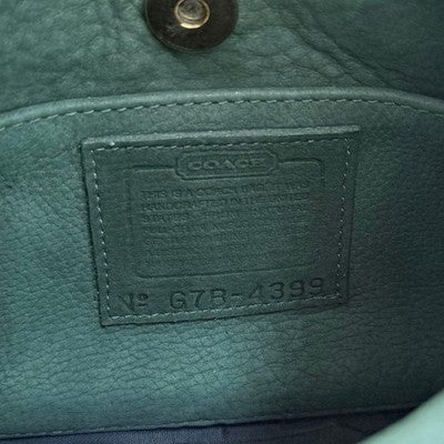 VINTAGE COACH SONOMA ERGO GREEN NUBUCK LEATHER HANDBAG 90S RARE MINI BAG