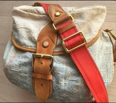 LOUIS VUITTON MONOGRAM DENIM M93182 SUNSHINE SHOULDER BAG BLUE LIMITED JPN
