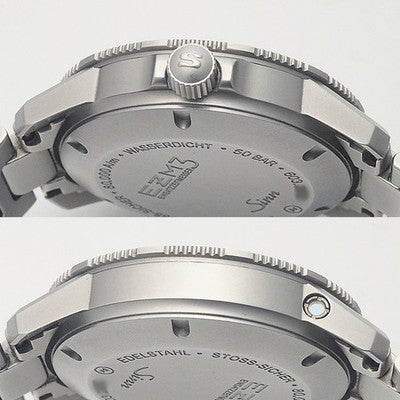 SINN EZM3 603.EZM-3 STAINLESS STEEL BLACK 41MM MEN'S AUTOMATIC WATCH AUTHENTIC