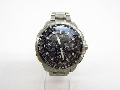 CITIZEN PROMASTER SKY F900-S104602 ECO-DRIVE SOLAR RADIO-CONTROLLED WATCH USED