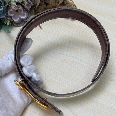HERMES CONSTANCE REVERSIBLE H BELT SIZE 65 CREAM BROWN GOLD HW Z STAMP 1996