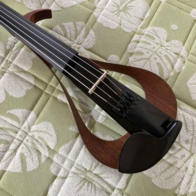 YAMAHA YEV 105BL BLACK 5 STRING SILENT ELECTRIC VIOLIN WITH CASE JAPAN