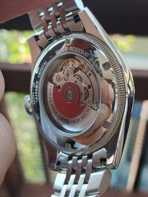 ORIS BIG CROWN POINTER DATE AUTOMATIC WATCH GRAY DIAL BOXED RARE LUXURY