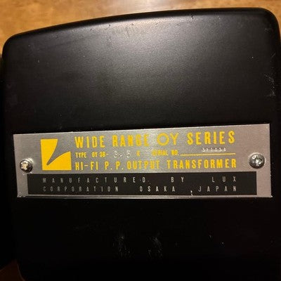 LUX OY36-3.5K OUTPUT TRANSFORMER PAIR WIDE RANGE OY SERIES HI-FI P.P. USED　AS