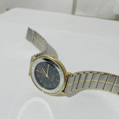 JUNGHANS MEISTER QUARTZ MEN'S WRISTWATCH ROUND FACE SILVER COLOR SS CASE AS IS