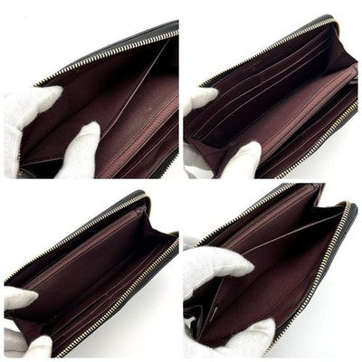 CHANEL CAVIAR SKIN MATELASSE ROUND ZIP LONG WALLET C195 GOLD HARDWARE