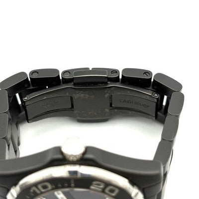 TAG HEUER AQUARACER WAY1397 DIAMOND BLACK DIAL CERAMIC QUARTZ LADIES DIVER WATCH