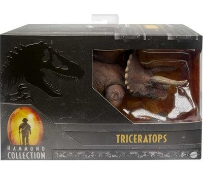 MATTEL HAMMOND COLLECTION JURASSIC PARK TRICERATOPS FIGURE W/BOX