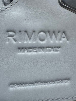 RIMOWA POKEMON CHARMANDER LEATHER LUGGAGE TAG WHITE SUITCASE CHARM JAPAN NEW