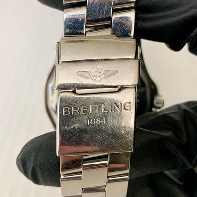 BREITLING COLT GMT A32350 SILVER DIAL AUTOMATIC MEN'S WATCH WORKS