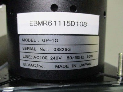 ULVAC GP-1G-WP-03 PIRANI VACUUM GAUGE SENSOR HEAD METER CABLE SET JAPAN