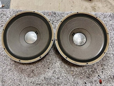 JBL E140-8 38CM CONE WOOFER SPEAKER UNIT PAIR FULLY WORKING (2 SPEAKERS) USED